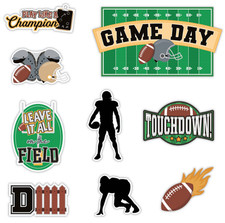 Creative Memories "On the Football Field" Embellishments, 9 Die Cuts