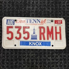 Original US Auto Kennzeichen Nummernschild USA 🇺🇸 Tennessee Knox County 