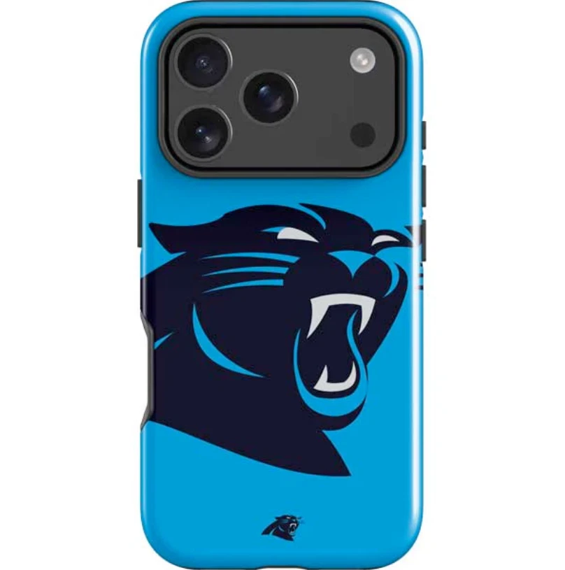 football Carolina Panthers Large Logo iPhone 13-17 Pro Max Impact Case
