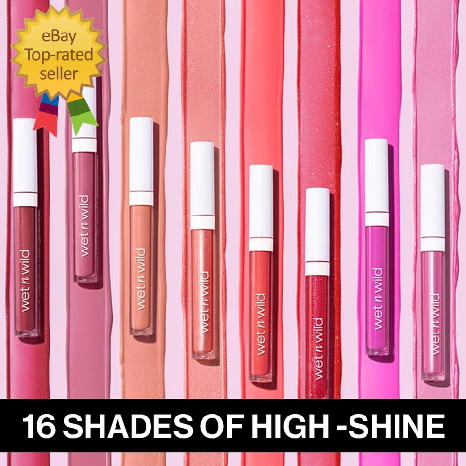 Brillo de labios Wet N Wild Megaslicks, ultra brillante, enriquecido con vitamina E, ultra brillante H Foto 3 de 4