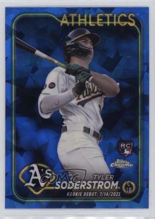 2024 Topps Chrome Update Sapphire Edition Rookie Debut Tyler Soderstrom 9hx