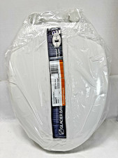 Glacier Bay Elongated Enameled Wood White Toilet Seat 546077-000 18.8" 47.7cm