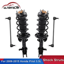 Front Shock Struts w/ Sway Bar Links Assembly For 2009-2015 Honda Pilot 3.5L