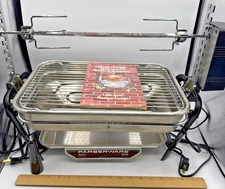 Farberware 455N Open Hearth Electric Broiler & Rotisserie w/ Manual & Box
