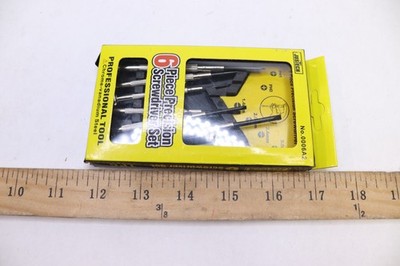 (6-Pk) Justech Precision Screwdriver Set Chrome Vanadium Steel 0006A2
