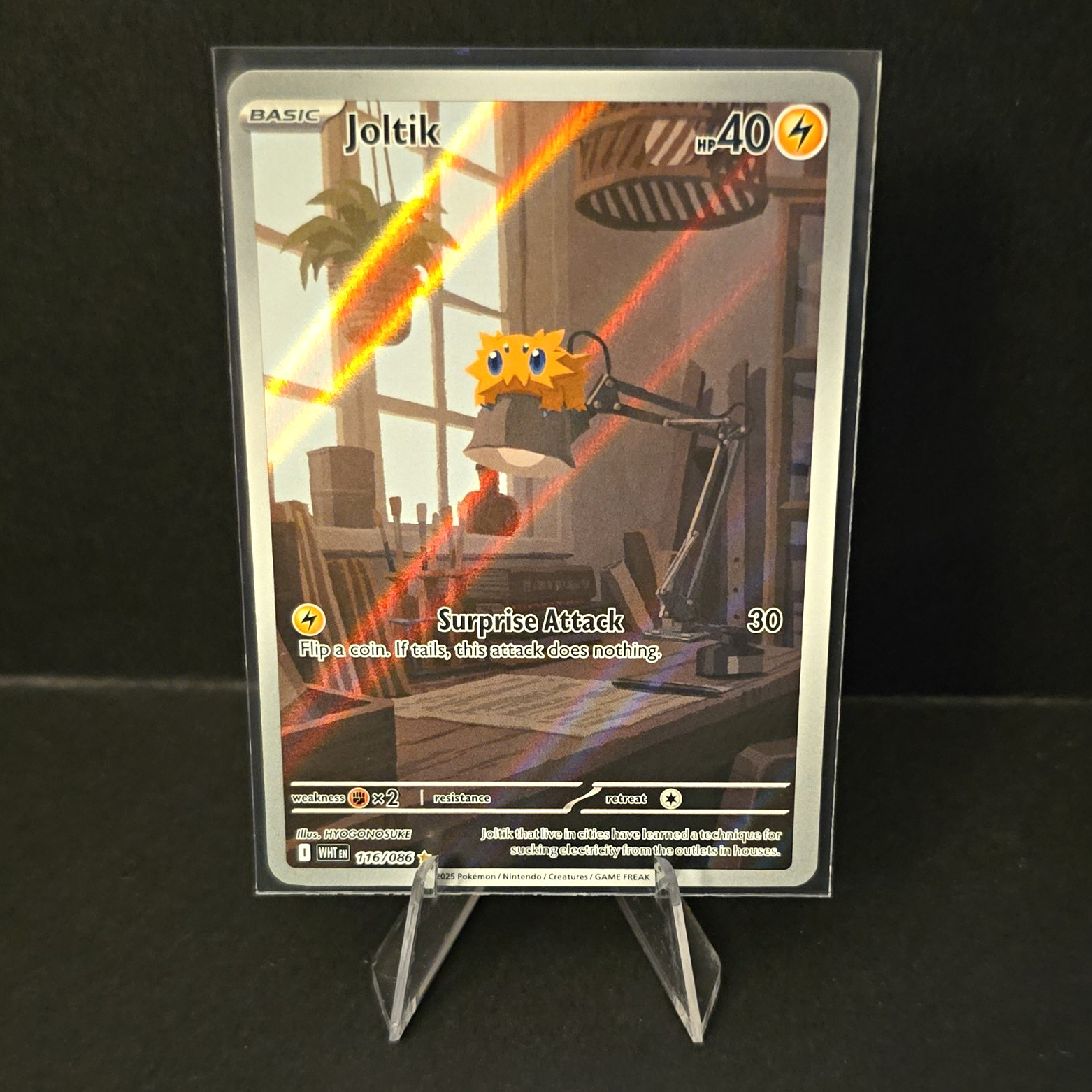 Pokemon TCG Joltik 116/086 Sv: White Flare Illus Rare Holo Eng 40HP