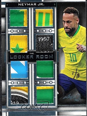2024 Leaf Q WhatNot Exclusive The Locker Room Platinum Blue 1/3 Neymar Jr