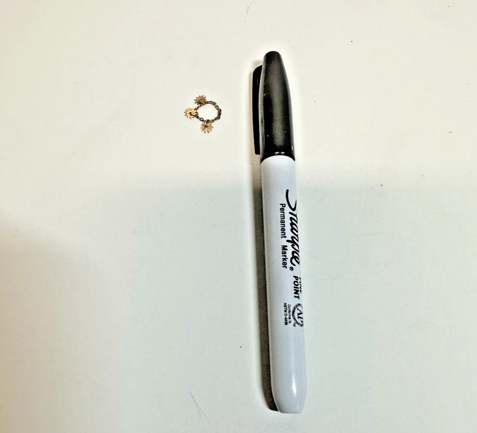 Винтажный Barbie курортный набор #963 золотистый браслет с брелоками только редкая - Изображение 2 из 2