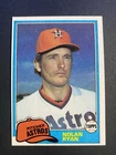 1981 Topps Baseball Nolan Ryan Houston Astros Card #240 Hall of Famer (e)