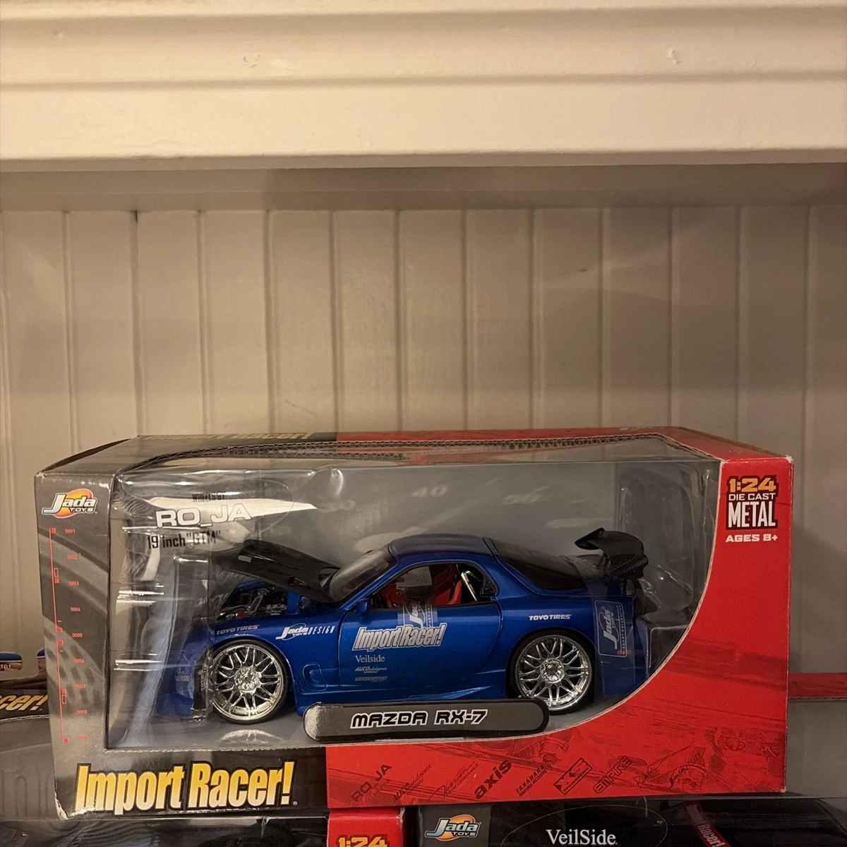 Jada Toys Import Racer Mazda RX-7 Blue JDM 1:24 Die Cast 2003