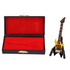 Bass Model Miniature Wooden Simulation Guitar Model Musical Instrument
