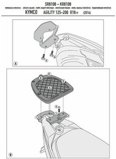 GIVI SR6106 ATTACCO BAULETTO POSTERIORE KYMCO AGILITY 50-125-150-200 R16+ 2016