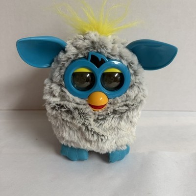 2012 Furby Boom Rain Cloud Interactive Talking Toy TESTED Works Grey Teal Hasbro