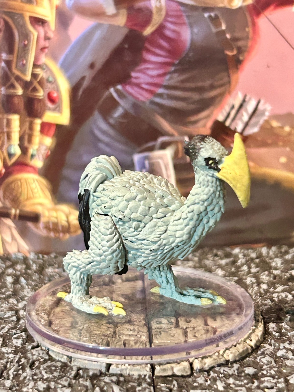 Axe Beak (White) D&D Miniature Dungeons Dragons Adventures in Faerun mount large