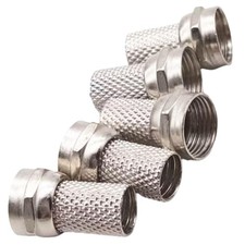 EZYUMM 5 Pack RG6 F-Type Twist-On Coaxial Connectors, Tool-Free  Small