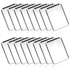 16 Pcs Stainless Steel Baking Sheets 9.1 x 5.9 in Oven Trays Cooking Pans Strong