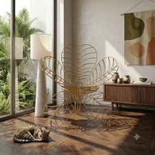 Poltrona 'Fiore Bulat' Serie Minimalisti Design Anacleto Spazzapan