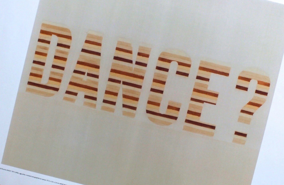 ORIGINAL ED RUSCHA DANCE? 2008 EXHIBITION POSTER ART PRINT PERFECT