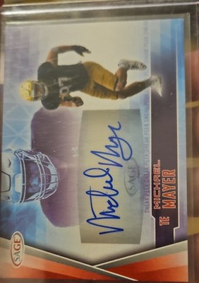 2022 SAGE High Series - Sneak Peek Autographs Michael Mayer #SPA-MM (AU, RC)