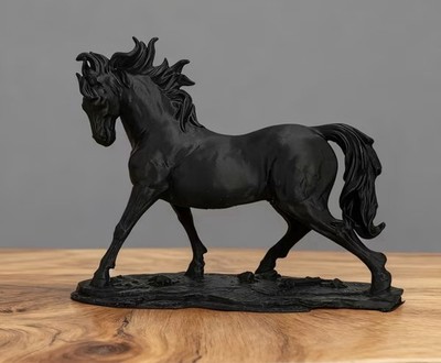 Galloping Horse Statue   Dynamic Running Horse Figurine - ABS Resin