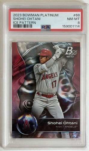 2023 Bowman Platinum - Shohei Ohtani Red Ice Pattern Foil - PSA Graded