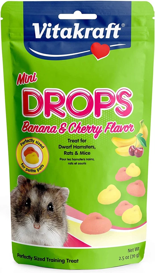 VITAKRAFT SUNSEED Vitakraft Mini Drops Banana & Cherry 2.5 oz