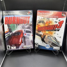 Burnout 1  Burnout 3 Takedown PlayStation 2 PS2 Complete In Box