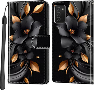 THIYUFUNS Cover a Libro in Pelle Samsung Galaxy A03s con Vetro Temperato,Custodia PU Portafoglio Flip Magnetica Wallet Per Samsung Galaxy A03s - Rosso