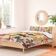 Deny Designs King Garima Dhawan Wildflowers Duvet and Sham Set