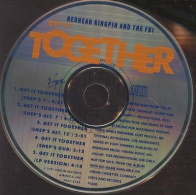 Redhead Kingpin And The FBI: Get It Together PROMO MUSIC AUDIO CD old-school rap