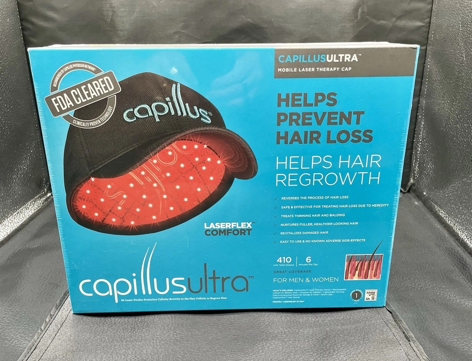 Capillus Ultra Mobile Laser Therapy Cap for Hair Regrowth New Sealed | eBay