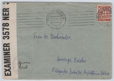 All. Bes. Brief mit Zensur HALLE 26.6.46 nach SPRINGE, Deister 838