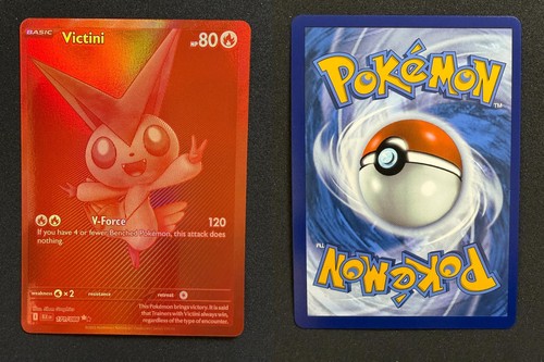 POKEMON UNGRADED VICTINI 171/086 HOLO BLACK WHITE RARE BLACK BOLT FA NM PKM-779