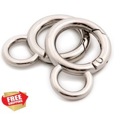 Ring Clip for Purse Strap, 10 PCS Trigger Gate Ring Keyring Buckle Clasps for...