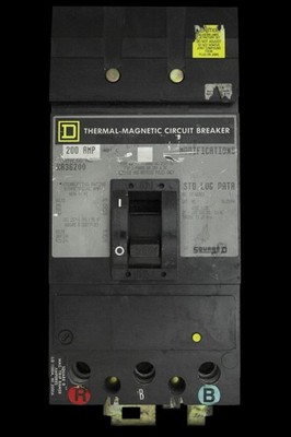 SQUARE D 200 AMP 25kA DREIPOLIG MCCB KA36200