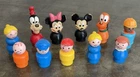Vintage Fisher Price Little People Lot of 11 Figures With Plastic Bodies