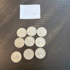Set 9 Silver Quarters 90% Silver  1964 Quarters random mints/circulated lot  #27