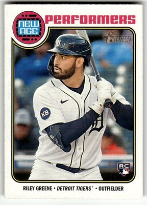 2023 Topps Heritage #NA-4 Riley Greene New Age Performers Detroit Tigers