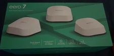 Amazon eero 7 Dual-Band Mesh Wi-Fi 7 System (3-Pack) SEALED Fast free shipping