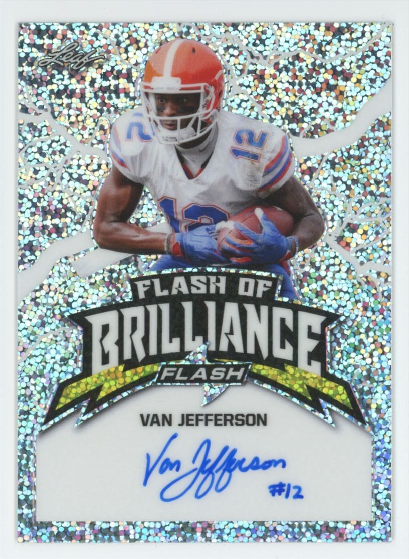 Van Jefferson Leaf Flash Flash of Brilliance Autographs #FBVJ1 Base