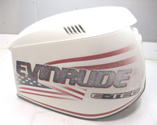 0285653 OMC Evinrude E-Tec 200 225 250 300 HP Cowl  Motor  White
