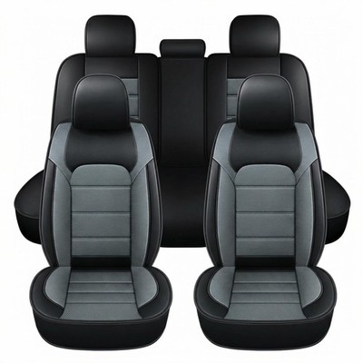 Luxury Full Set Breathable Car Seat Covers Pet Proof Protector Fit Toyota Camry