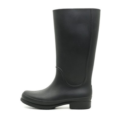 Crocs Damen Regenstiefel Stiefel Schwarz Gummi Wasserdicht Gummistiefel EU 38-39