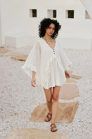 Free People As You Are Romper XS 2 Women's Ruffled Wide-Leg One-Piece NEW 45324