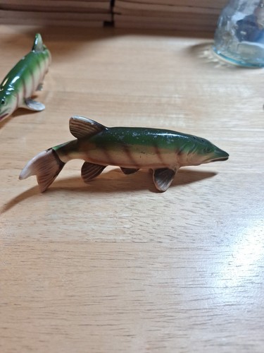 Vintage Victoria Ceramics From Japan FISH MUSKELLUNGE Salt & Pepper Shakers - Picture 6 of 10