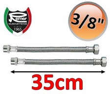 Coppia tubi flessibili acqua FLEXITALY 35cm - 3/8 maschio femmina