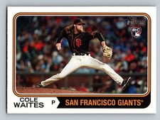 2023 Topps Heritage #258 Cole Waites RC Rookie San Francisco Giants