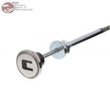 Chevy Truck Custom Car Hot Rat Street Rod Manual Choke Dash Cable Stainless Knob