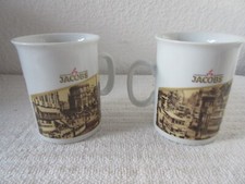2 x Neu Jacobs Kaffeebecher Potsdamer Platz um 1930  ca H 9,5 cm Ø 7 cm  KÖNITZ