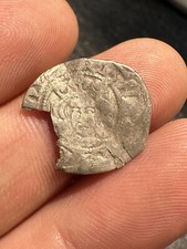 Rare Edward III Silver Hammered  Penny York mint Coin Damage.